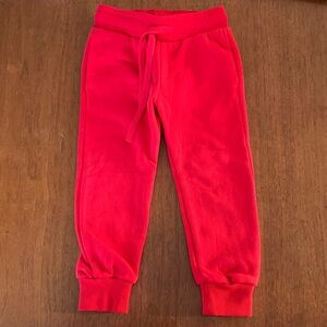 🍊5/$25 NWOT H&M Bold Red Kids Sweatpants Size 2T